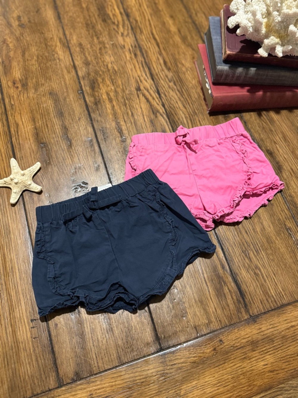 Mud Pie Pink Baby Girls' Ruffle Elastic Waist Shorts Set